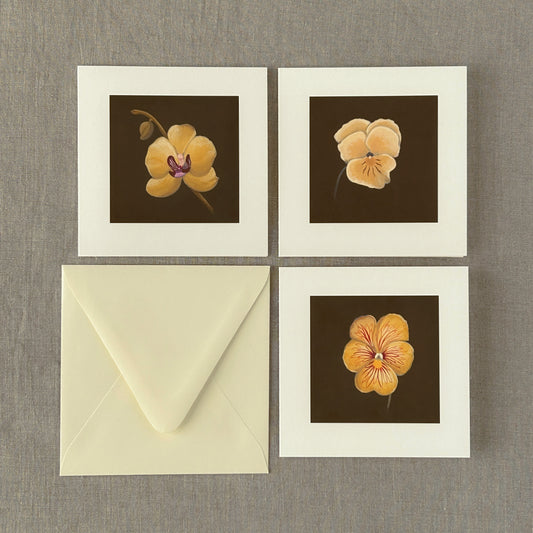 Alderbrook Yellow Blossoms Collection | Set of 3 Botanical Note Cards