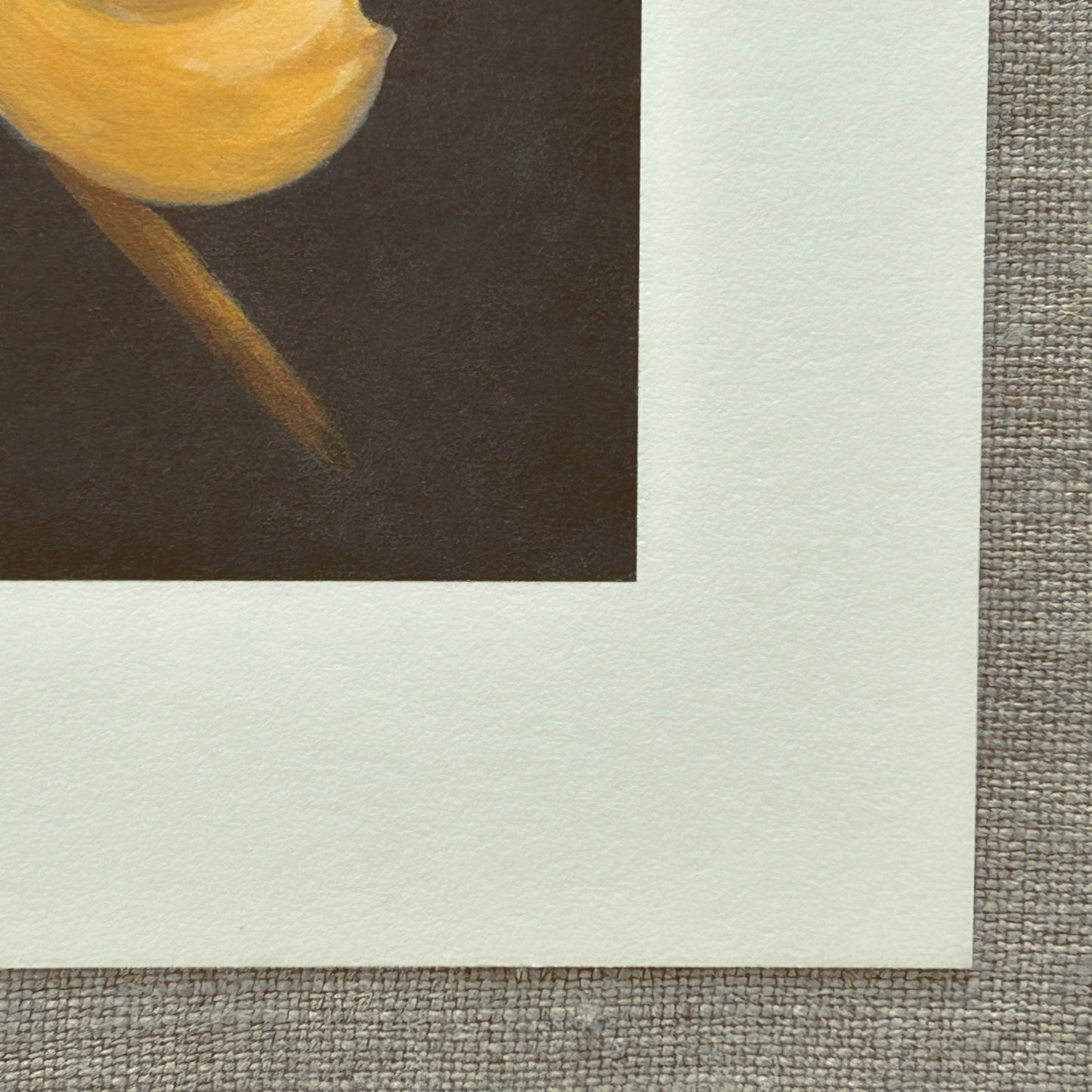 Yellow Orchid Correspondence Card | Blank Botanical Note Card